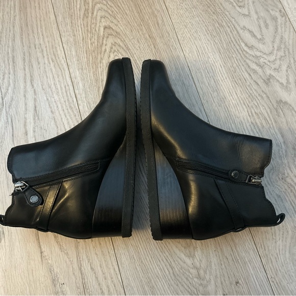 GEOX Black Genuine Leather Boots - Picture 5 of 14